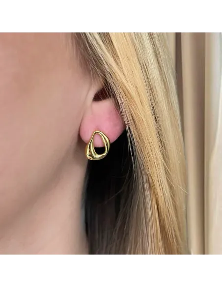 NXT.H BY HEIRING | MELT RUNDE ØRERINGE FORGYLDT