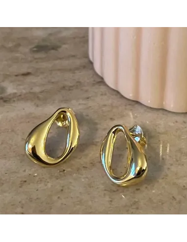 NXT.H BY HEIRING | MELT RUNDE ØRERINGE FORGYLDT