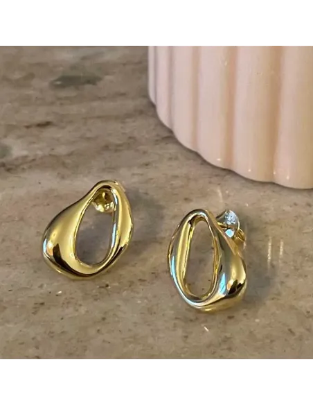 NXT.H BY HEIRING | MELT RUNDE ØRERINGE FORGYLDT