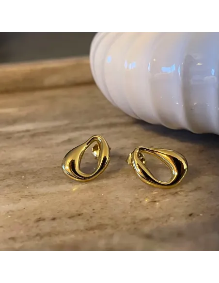 NXT.H BY HEIRING | MELT RUNDE ØRERINGE FORGYLDT