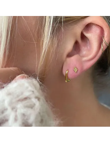 NXT.H BY HEIRING | U CREOL LILLE ØRERINGE FORGYLDT