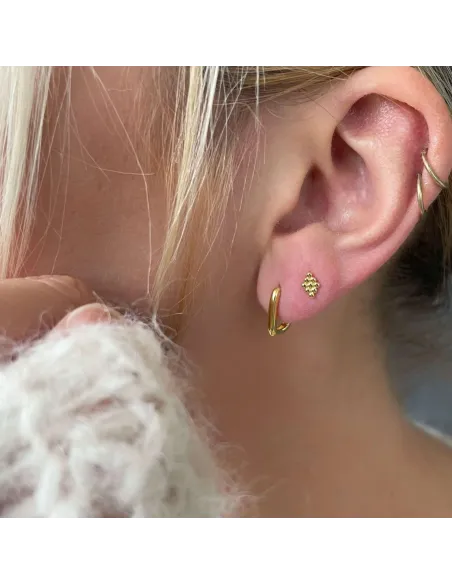 NXT.H BY HEIRING | U CREOL LILLE ØRERINGE FORGYLDT