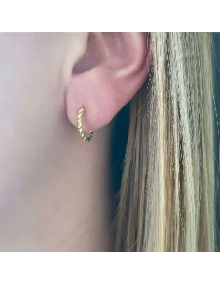 NXT.H BY HEIRING | SWIRL CREOL ØRERINGE FORGYLDT