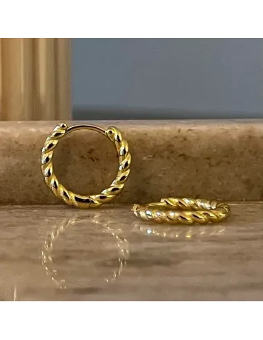 NXT.H BY HEIRING | SWIRL CREOL ØRERINGE FORGYLDT