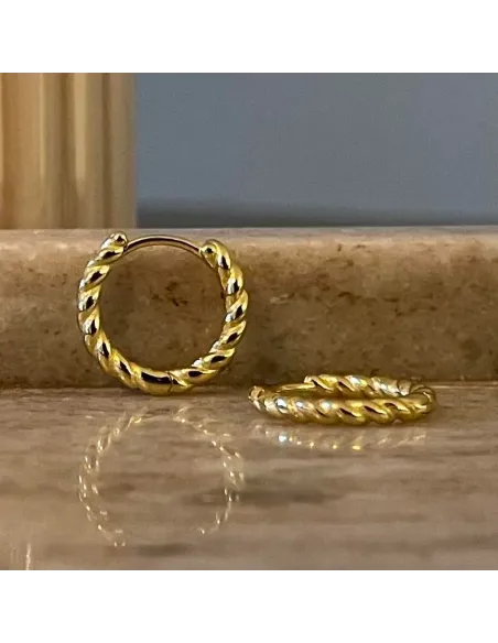 NXT.H BY HEIRING | SWIRL CREOL ØRERINGE FORGYLDT