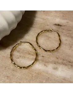 NXT.H BY HEIRING | SWIRL CREOL ØRERINGE FORGYLDT