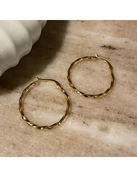 NXT.H BY HEIRING | SWIRL CREOL ØRERINGE FORGYLDT