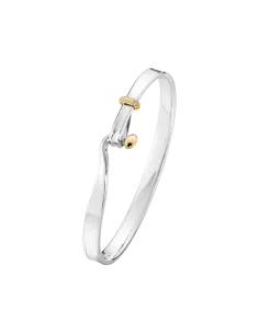 GEORG JENSEN | TORUN ARMRING SØLV MED 18 KT. GULD