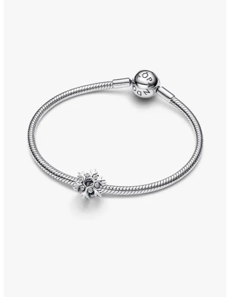 Pandora Julemagi Muranoglas Charm i rød med gylden folie og julemotiver