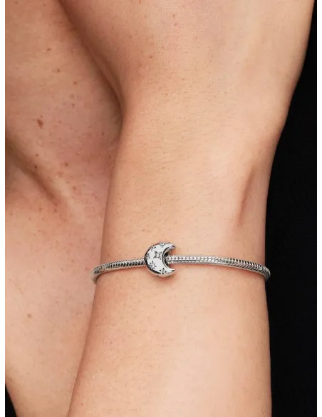 Pandora Julemagi Muranoglas Charm i rød med gylden folie og julemotiver