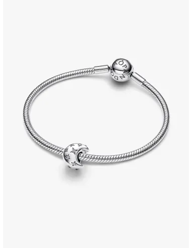 Pandora Julemagi Muranoglas Charm i rød med gylden folie og julemotiver