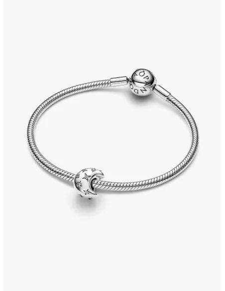 Pandora Julemagi Muranoglas Charm i rød med gylden folie og julemotiver