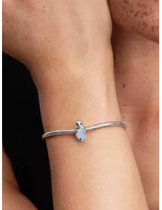 Pandora Julemagi Muranoglas Charm i rød med gylden folie og julemotiver 2