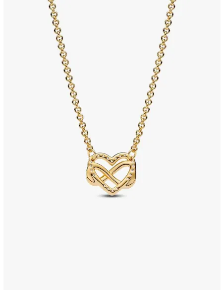 Funklende Firkantet Blå Halo Halskæde med Vedhæng – med blå krystal og pavé