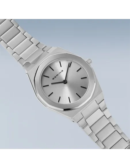 BERING | SOLAR | Poleret/børstet sølv | 19632-700