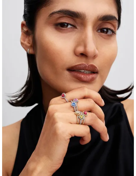 PANDORA | Funklende Forhøjet Hjerte Ring