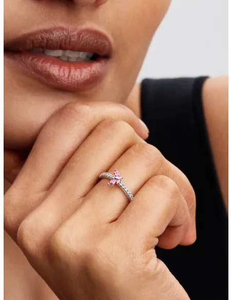 PANDORA | Funklende Sommerfugl Ring