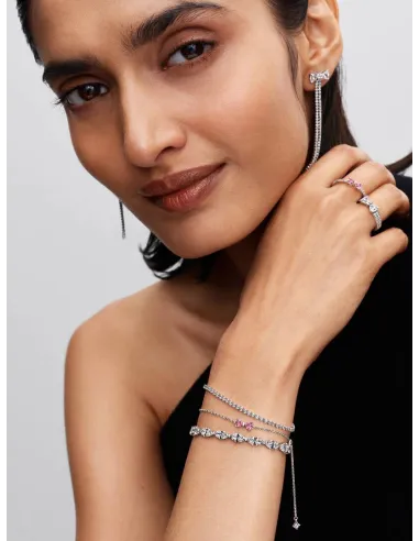 PANDORA Funklende Tennisarmbånd | Smykke med Strålende Detaljer