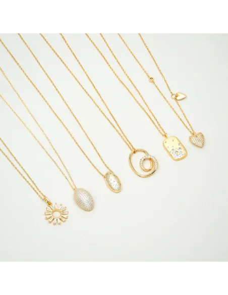 JOANLINOR | Sølv forgyldt halskæde small RISANOR