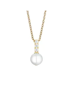 Arctic Symphony Halskæde Poleret guld, rustfrit stål med krystalglas links