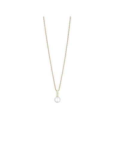 Arctic Symphony Halskæde Poleret guld, rustfrit stål med krystalglas links