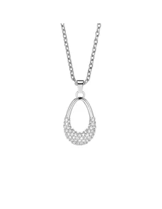 Arctic Symphony Halskæde Poleret guld, rustfrit stål med krystalglas links