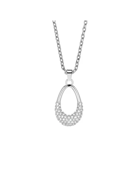 Arctic Symphony Halskæde Poleret guld, rustfrit stål med krystalglas links