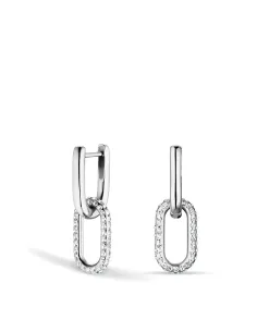 Arctic Symphony Øreringe – Poleret guld, rustfrit stål med krystalglas