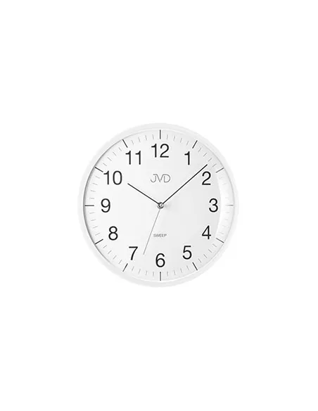 JVD | VÆGUR Glidende sek. viser hvid Ø 33 CM