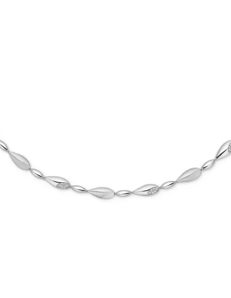 Randers Sølv | Armbånd mat led/led med cz