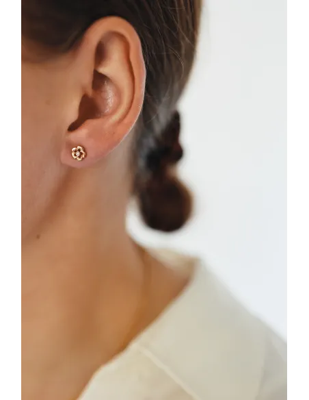 PER BORUP | Orkidé ørestikker 14 kt guld