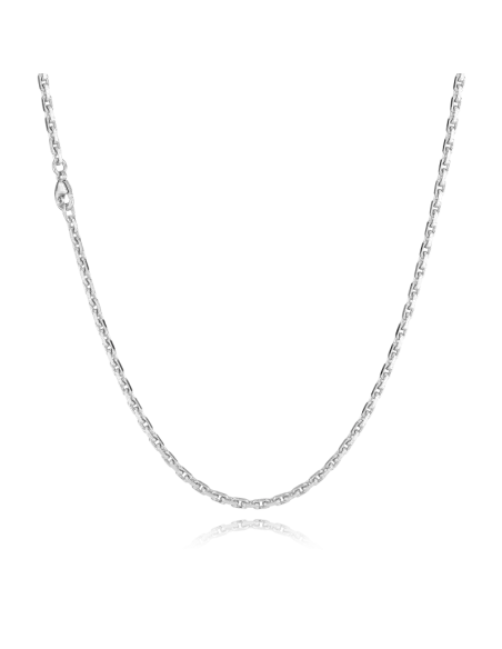 BNH ankerkæde rund 0,4 mm i 8 kt guld – halskæde 38–80 cm