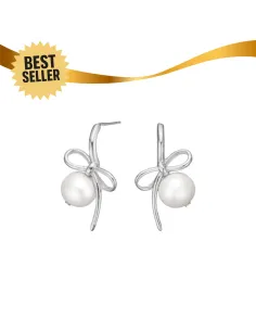 NORDAHL JEWELLERY | Rhd. sølv ørestikker BOW52