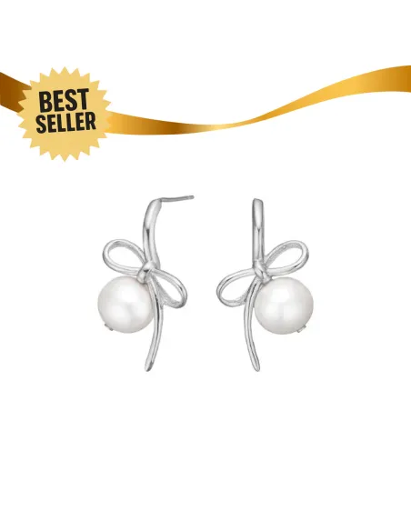 NORDAHL JEWELLERY | Rhd. sølv ørestikker BOW52