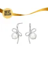 NORDAHL JEWELLERY | Rhd. sølv ørestikker BOW52