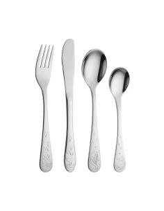 NOA KIDS | Rustfrit stål bestik m. hval inkl. bamse