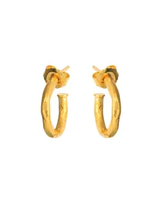 SUSANNE FRIIS BJØRNER | Creol, forgyldt sølv, hamret overflade 16 mm