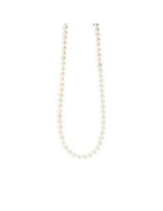 Susanne Friis Bjørner | Halskæde 42,5-47,5 cm, forgyldt sølv, ferskvandsperler 6-7 mm