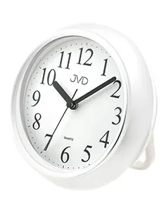 JVD | Plastik, hvid, badeværelsesur Ø15,5cm,
