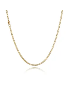 BNH | Halskæde Panser Facet 0,75 mm 14 kt guld