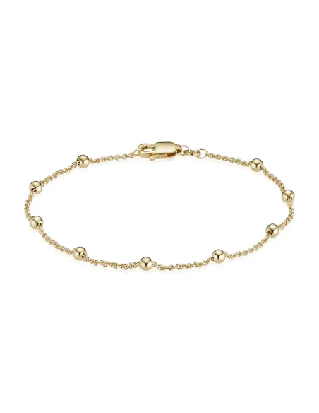 BNH | Anker Rund Armabånd med kugler 1,3 mm 8 kt guld