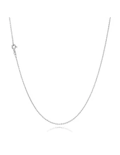 BNH | Anker Rund Halskæde 0,4 mm 14 kt hvidguld