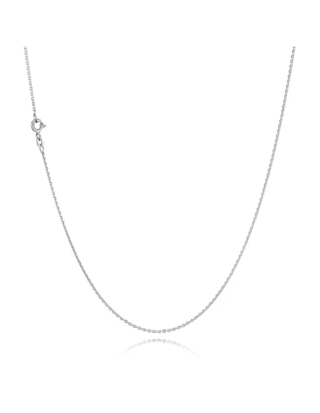 BNH | Anker Rund Halskæde 0,4 mm 14 kt hvidguld