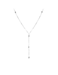 AQUA DULCE | LUNELLA BALL Y-NECKLACE | SILVER
