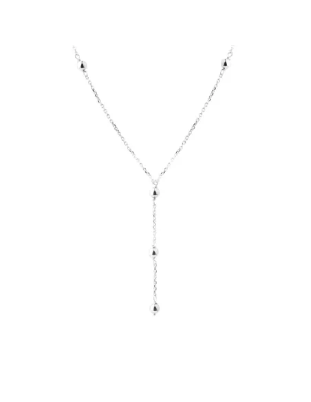 AQUA DULCE | LUNELLA BALL Y-NECKLACE | SILVER