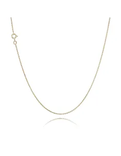 BNH ankerkæde rund 0,4 mm i 8 kt guld – halskæde 38–80 cm