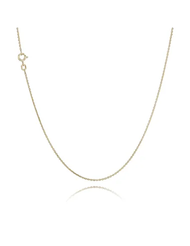 BNH ankerkæde rund 0,4 mm i 8 kt guld – halskæde 38–80 cm