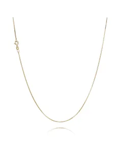 BNH ankerkæde rund 0,4 mm i 8 kt guld – halskæde 38–80 cm