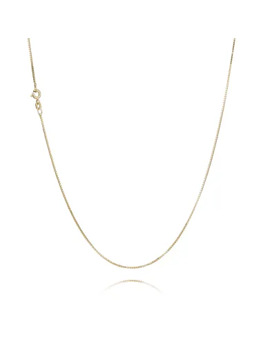 BNH ankerkæde rund 0,4 mm i 8 kt guld – halskæde 38–80 cm