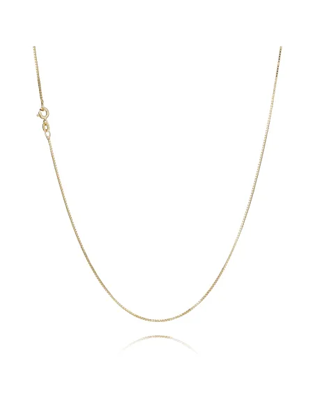 BNH ankerkæde rund 0,4 mm i 8 kt guld – halskæde 38–80 cm